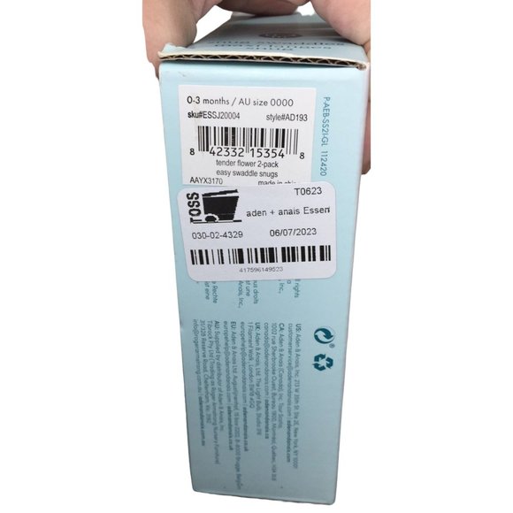 Aden + Anais Essentials 2 Pack of Snug Swaddles New in Box - Picture 5 of 7